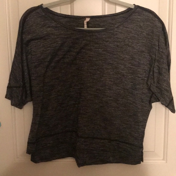 Lucy short sleeve crop top gray S - Picture 4 of 8